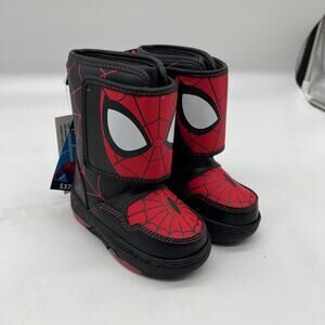 Spider-Man by Marvel Toddler Boys Winter Light-up Mid-Calf Boot Black Size 6